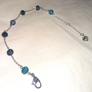 Swarovski Crystal Silver and Blue Bracelet